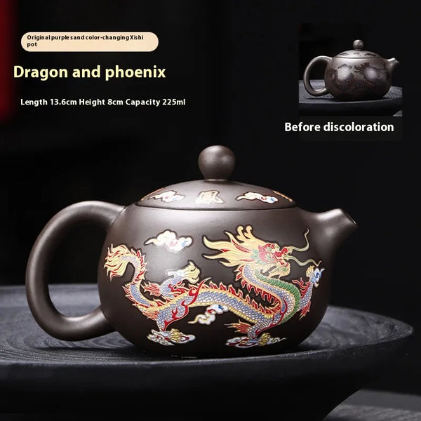 Color Changing Ceramic Teapot — Heat Reactive Kung Fu Tea Set