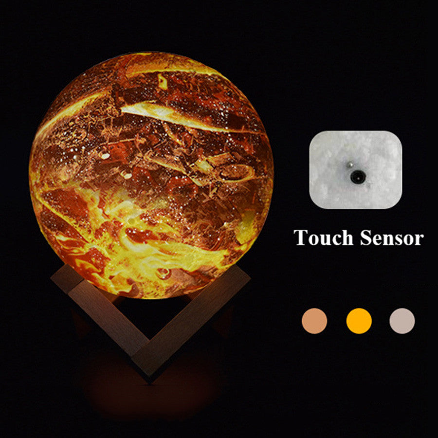 3D LED Moon Lamp — Color Changing Night Light with Remote