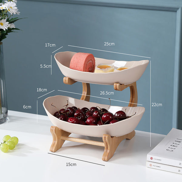 Multi-Layer Fruit & Decor Rack — Luxury Coffee Table Organiser